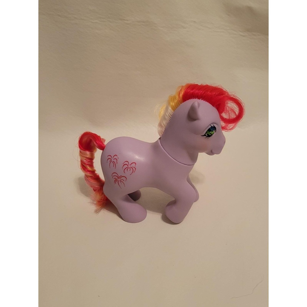 Vintage G1 My Little Pony Sky Rocket Twinkle-Eyed Fireworks Purple 1985